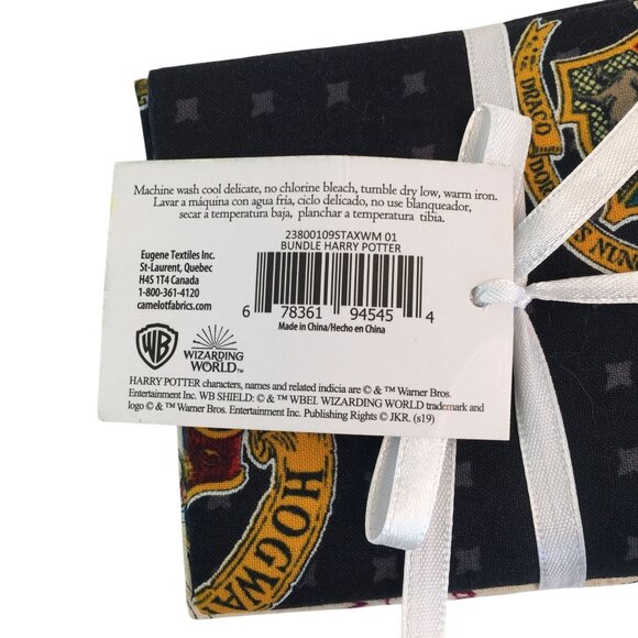 Stax Harry Potter Fat Quarter Fabric Set 5 Pieces 100% Cotton Hogwarts Quilt - Picture 3 of 5